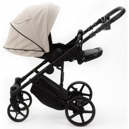 Детская коляска Adamex Zico Deluxe New 2 в 1 ZN-SA07 (СВЕТЛО-БЕЖЕВАЯ КОЖА)