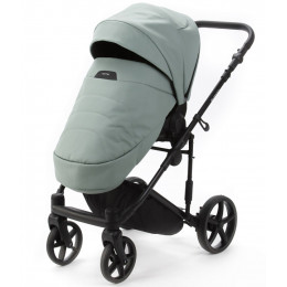 Детская коляска Adamex Zico Deluxe New 3 в 1 ZN-SA20 (СЕРО-ЗЕЛЕНАЯ КОЖА)