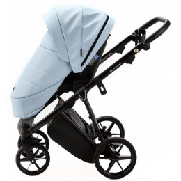 Детская коляска Adamex Belissa Deluxe 2 в 1 B-SA17 (ГОЛУБАЯ КОЖА)