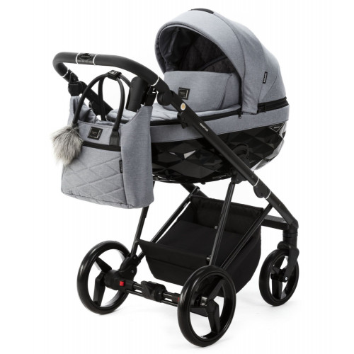 Детская коляска Adamex Quantum 2 в 1 Q-TK60 TIP (СЕРЫЙ)