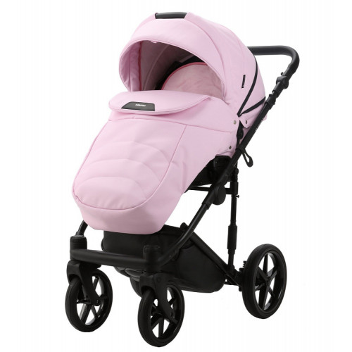 Детская коляска Adamex Zico Deluxe 2 в 1 Z-SA16 РОЗОВ. ЗЕФИР КОЖА