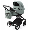 Детская коляска Adamex Zico Deluxe New 2 в 1 ZN-SA20 (СЕРО-ЗЕЛЕНАЯ КОЖА)