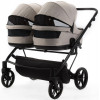 Детская коляска для двойни Adamex Leo Duo 2 в 1 TK20 (СВЕТЛО-БЕЖЕВЫЙ)