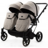 Детская коляска для двойни Adamex Leo Duo 2 в 1 TK20 (СВЕТЛО-БЕЖЕВЫЙ)