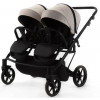 Детская коляска для двойни Adamex Leo Duo 2 в 1 TK20 (СВЕТЛО-БЕЖЕВЫЙ)