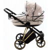 Детская коляска Adamex Belissa Special Edition 3 в 1 B-PS560 (СВ.БЕЖ ЗОЛОТ.РАМ)