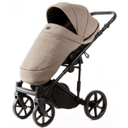 Детская коляска Adamex Locco Light Deluxe 2 в 1 LL-SA09 (Т.БЕЖЕВАЯ КОЖА)