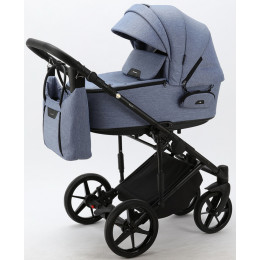 Детская коляска Adamex Zico 3 в 1 Z-TK02 ГОЛУБ.ДЖ.ТК