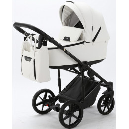 Детская коляска Adamex Zico Deluxe 2 в 1 Z-SA01 БЕЛ.КОЖА