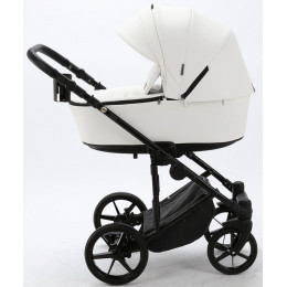 Детская коляска Adamex Zico Deluxe 2 в 1 Z-SA01 БЕЛ.КОЖА