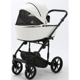 Детская коляска Adamex Zico Deluxe 2 в 1 Z-SA01 БЕЛ.КОЖА