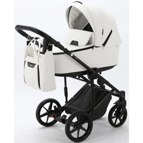 Детская коляска Adamex Zico Deluxe 3 в 1 Z-SA01 БЕЛ.КОЖА