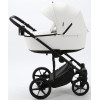 Детская коляска Adamex Zico Deluxe 3 в 1 Z-SA01 БЕЛ.КОЖА