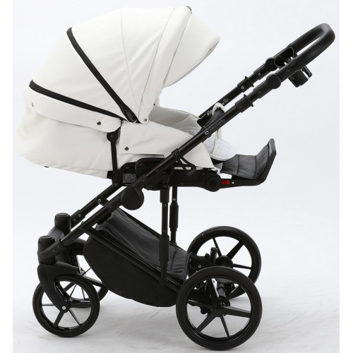 Детская коляска Adamex Zico Deluxe 3 в 1 Z-SA01 БЕЛ.КОЖА