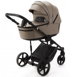 Детская коляска Adamex Zico Deluxe New 2 в 1 ZN-SA09 (ТЕМНО-БЕЖЕВАЯ КОЖА)