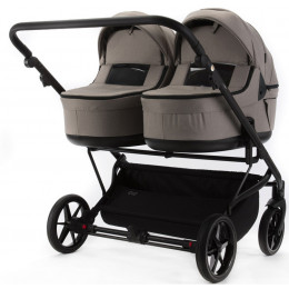 Детская коляска для двойни Adamex Leo Duo 2 в 1 TK72 (БЕЖЕВЫЙ)