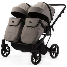 Детская коляска для двойни Adamex Leo Duo 2 в 1 TK72 (БЕЖЕВЫЙ)