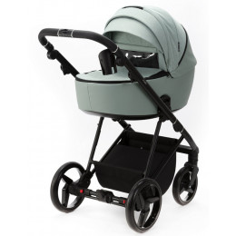 Детская коляска Adamex Blanc 3 в 1 BL-PS122 LUX (СЕРО-ЗЕЛЕН+СЕРО-ЗЕЛЕН. КОЖА)