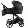 Детская коляска Adamex Locco Light Deluxe 2 в 1 LL-SA29 (Т.ЗЕЛЕНАЯ КОЖА)