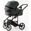 Детская коляска Adamex Locco Light Deluxe 2 в 1 LL-SA29 (Т.ЗЕЛЕНАЯ КОЖА)