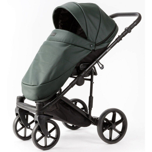 Детская коляска Adamex Locco Light Deluxe 2 в 1 LL-SA29 (Т.ЗЕЛЕНАЯ КОЖА)