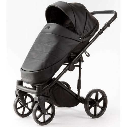 Детская коляска Adamex Locco Light Deluxe 3 в 1 LL-SA02 (ЧЕРН.КОЖА)