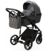 Детская коляска Adamex Mobi 2 в 1 M-PS58 LUX (ТЕМНО-СЕРЫЙ+ТЕМНО-СЕРАЯ КОЖА)