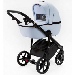 Детская коляска Adamex Nola Deluxe 2 в 1 N-SA17 (ГОЛУБАЯ КОЖА)