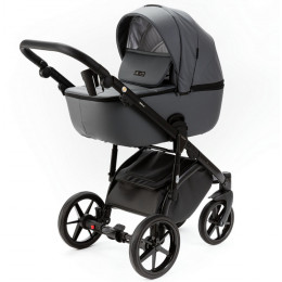 Детская коляска Adamex Nola Deluxe 3 в 1 N-SA32 (СЕРАЯ КОЖА)