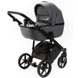 Детская коляска Adamex Nola Deluxe 3 в 1 N-SA32 (СЕРАЯ КОЖА)