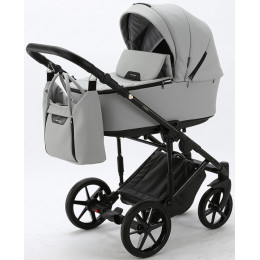 Детская коляска Adamex Zico Deluxe 2 в 1 Z-SA03 СВ.СЕР. КОЖА