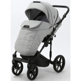 Детская коляска Adamex Zico Deluxe 2 в 1 Z-SA03 СВ.СЕР. КОЖА