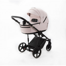 Детская коляска Adamex Zico Deluxe New 3 в 1 ZN-SA15 СВЕТЛО-РОЗОВАЯ КОЖА