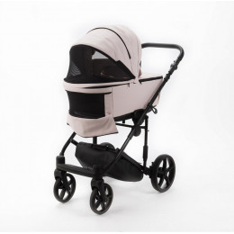 Детская коляска Adamex Zico Deluxe New 3 в 1 ZN-SA15 СВЕТЛО-РОЗОВАЯ КОЖА