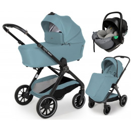 Коляска Agex Prima Pro 3 в 1 с автокреслом i-Safe Grey Mint (Зеленый)