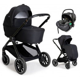 Коляска Agex Prima Pro 3 в 1 с автокреслом i-Safe Black Black (Черный)