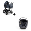 Коляска 3 в 1 Agex Life, Grey (Серый)