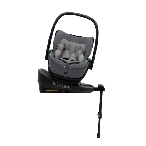Коляска 3 в 1 Agex Prima Pro 2025, Midnight Grey (Темно-серый) + Автокресло Agex i-Safe (0-13 кг), Grey (Серый)