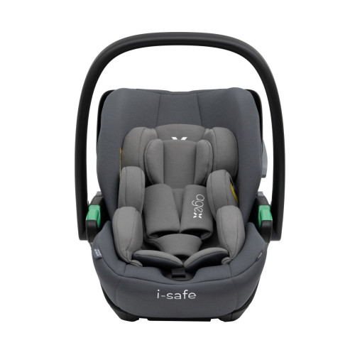 Коляска 3 в 1 Agex Prima Pro 2025, Midnight Grey (Темно-серый) + Автокресло Agex i-Safe (0-13 кг), Grey (Серый)