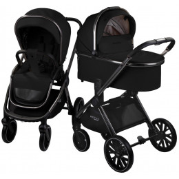 Детская коляска AmaroBaby Motus Premium Ecco 2 в 1 черный