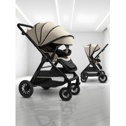 Прогулочная коляска с реверсивным блоком Amarobaby, Somnium, бежевый