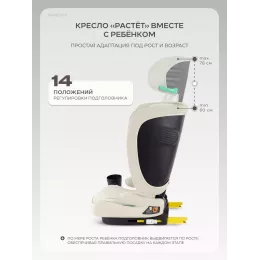 Автокресло Rant SpaceFix (100-150 см) Beige