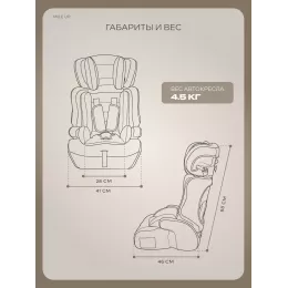 Автокресло Rant Basic Mile UP (76-150см) Mocca