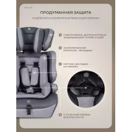 Автокресло Rant Basic Mile UP (76-150см) Grey