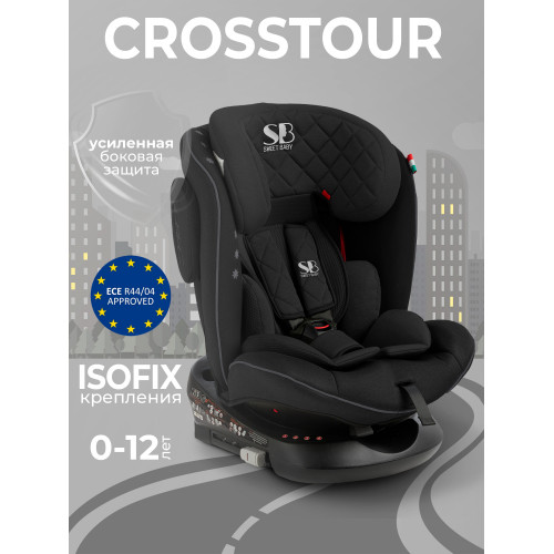 Автокресло группа 0123 (0-36) Sweet Baby Crosstour HB636 360 SPS Isofix Black