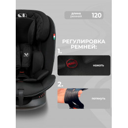 Автокресло группа 0123 (0-36) Sweet Baby Crosstour HB636 360 SPS Isofix Black