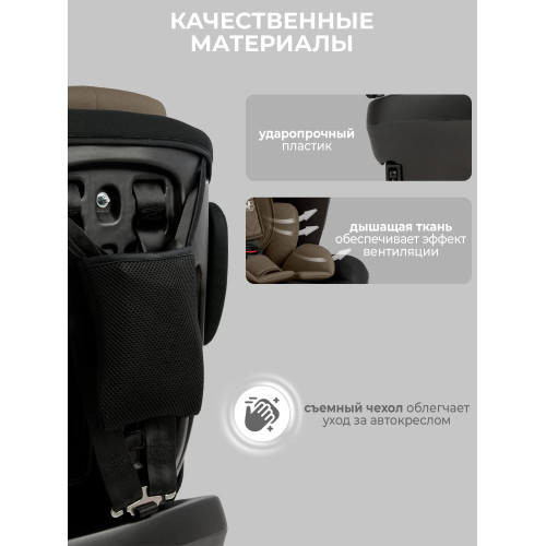 Автокресло группа 0123 (0-36) Sweet Baby Crosstour HB636 360 SPS Isofix Beige