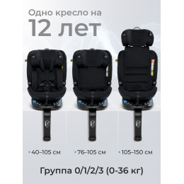 Автокресло Sweet Baby Voyager P12 Pro Black