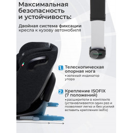 Автокресло Sweet Baby Voyager P12 Pro Black