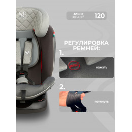 Автокресло группа 0123 (0-36) Sweet Baby Crosstour HB636 360 SPS Isofix Grey